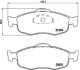 Комплект тормозных колодок, дисковый тормоз ASHIKA 50-00-0317 (фото 2)