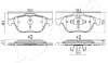 Комплект тормозных колодок, дисковый тормоз ASHIKA 50-00-0706 (фото 2)