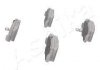Гальмівні колодки, дискове гальмо (набір) ASHIKA 51-09-901 (фото 4)