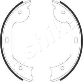 Колодки гальмівні барабанні (комплект 4 шт) ASHIKA 55-00-0104
