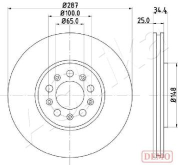 Диск тормозной ASHIKA 60000901C