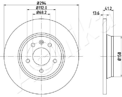 TARCZA HAM. VW T4 ASHIKA 61-00-0307