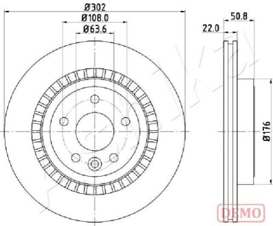 TARCZA HAM. VOLVO XC60 10- ASHIKA 61-00-0325C