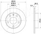 ЗАДНІЙ ГАЛЬМУВАЛЬНИЙ ДИСК 245X10 P ASHIKA 61-00-0929 (фото 1)