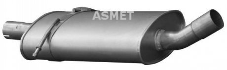 Глушник системи випуску (середній) Asmet 01061 (фото 1)