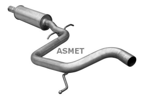 Промежуточный глушитель Asmet 03121