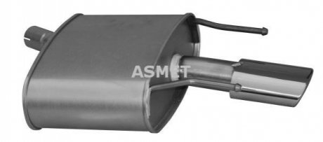 Глушитель системы выпуска, задний Asmet 05.207 (фото 1)