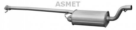 Промежуточный глушитель Asmet 07154 (фото 1)