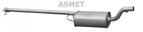 Промежуточный глушитель Asmet 07192 (фото 1)