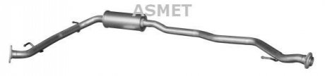 Промежуточный глушитель Asmet 13014