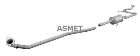 Промежуточный глушитель Asmet 20042