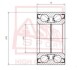 Подшипник ступичный 40X74X42X42 (TOYOTA COROLLA AE100/EE100/CE100 1991-199) - (9036340069 / 9008036136 / 9010512340) ASVA DAC40740042 (фото 1)