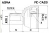 Шрус зовнішній 28X57.5X40 (FORD MONDEO CA2 2007-) - (1607475 / 1600613 / 1600607) ASVA FDCA2B (фото 1)