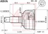 Шрус зовнішній 30x55x26 (HONDA INTEGRA DC1/DC2/DB6/DB7/DB8/DB9 1993-2000) - (44010SR3010 / 0310024 / 44011ST7910) ASVA HN24 (фото 1)