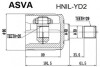 ШРУС ВНУТРЕННИЙ ЛЕВЫЙ 35x40x29 (ACURA MDX YD2 2007- HONDA PILOT YF4 2009-) ASVA HNILYD2 (фото 1)