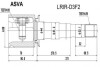 Шрус внутрішній правий 26X44X29 (LAND ROVER DISCOVERY III 2005-2009) - (TDB500100) ASVA LRIRD3F2 (фото 1)