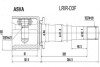 Шрус внутрішній правий 27X44X29 (LAND ROVER DISCOVERY III 2005-2009) - (TDB500080) ASVA LRIRD3F (фото 1)