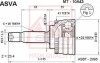 Шрус наружный 23X54X25 (MITSUBISHI CARISMA DA 1995-2003) - (RR377296G / MR911928 / MR377296) ASVA MT10A43 (фото 1)