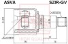 Шрус внутрішній правий 22x40x26 (SUZUKI GRAND VITARA/ESCUDO JB416/JB420/JB627 2006-) - (4411465J014411465J00 / 4411465J01 / 4411465J00) ASVA SZIRGV (фото 1)