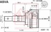 Шрус зовнішній 32X56X26 (TOYOTA CARINA E(UKP) AT190/ST190 1992-1997) - (4347009250 / 43470092404347009250 / 4347009240) ASVA TYCE1A48 (фото 1)