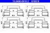 КОМПЛЕКТ ДЛЯ МОНТАЖУ ПЕРЕДНЬОГО ГАЛЬМІВНОГО БЛОКУ ATE 13.0460-0510.2 (фото 1)