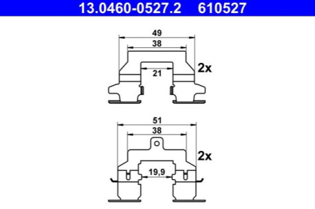 ZEST.MONT.KLOCKУW NISSAN QASHQAI 2.0 07- ATE 13046005272