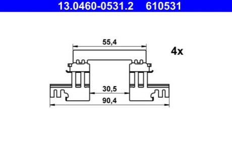 ZEST.MONT.KLOCK├ôW MAZDA 3 2.0 13- ATE 13046005312