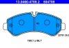 Комплект гальмівних колодок, дискове гальмо ATE 13.0460-4708.2 (фото 1)
