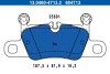 Комплект гальмівних накладок, дискове гальмо ATE 13.0460-4713.2 (фото 1)