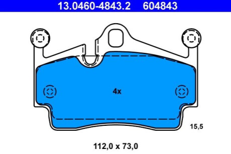 Автозапчасть ATE 13.0460-4843.2