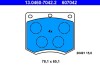 Гальмівні колодки, дискове гальмо (набір) ATE 13.0460-7042.2 (фото 1)