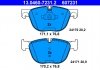 Комплект гальмівних колодок, дискове гальмо ATE 13.0460-7231.2 (фото 4)