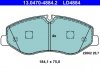 Комплект гальмівних колодок, дискове гальмо ATE 13.0470-4884.2 (фото 1)