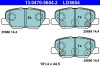 Колодки гальмівні (задні) Citroen C4 Aircross/Mazda 6/Mitsubishi Outlander III/Peugeot 4008 12- ATE 13.0470-5654.2 (фото 1)