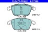 Колодки гальмівні (передні) Citroen C4 04-11/Peugeot 207/308 07-14/208 12-/307 03-09/3008 09-16 ATE 13.0470-7356.2 (фото 1)