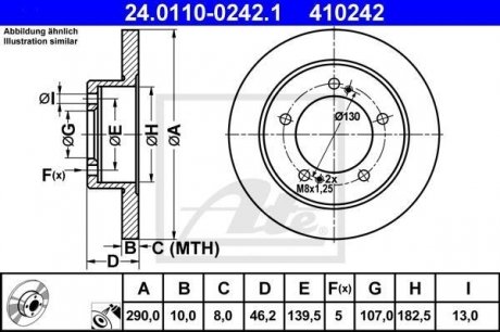 Тормозной диск ATE 24.0110-0242.1 (фото 1)