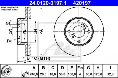 Тормозной диск ATE 24.0120-0197.1 (фото 1)