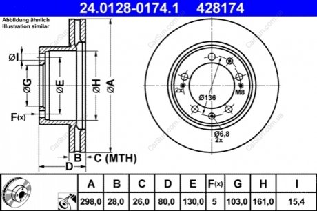 Тормозной диск ATE 24.0128-0174.1