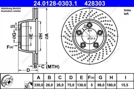 Гальмівний диск ATE 24012803031 (фото 1)