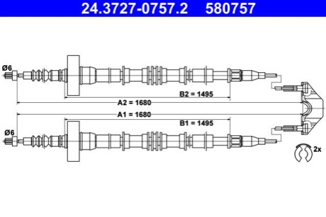 Автозапчасть ATE 24.3727-0757.2