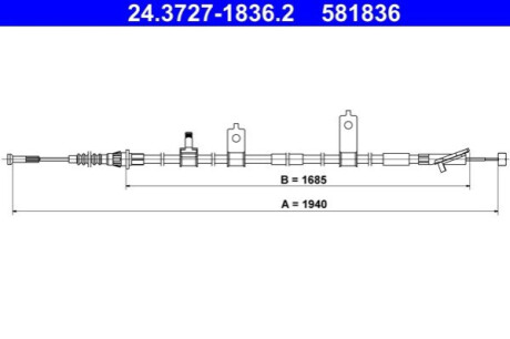 LINKA HAMULCA PRAWA ATE 24.3727-1836.2