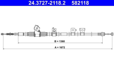 LINKA HAMULCA LEWA ATE 24.3727-2118.2