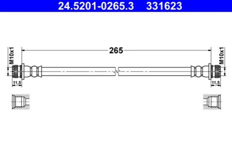 PRZEWOD HAM.TYL ATE 24.5201-0265.3