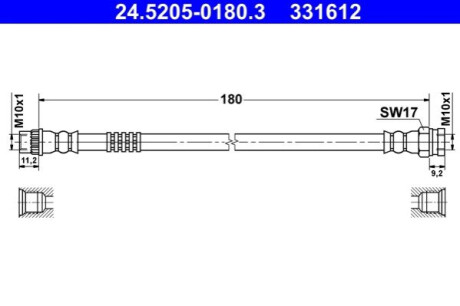 PRZEWУD HAM. CITROEN C4 PICASSO II 13- ATE 24520501803