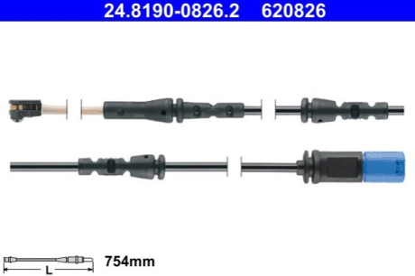 ДАТЧИК ГАЛЬМІВНОГО БЛОКУ. BMW T. X4 2.0-3.0 18- ATE 24.8190-0826.2