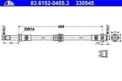 Автозапчасть ATE 83.6152-0455.3 (фото 1)