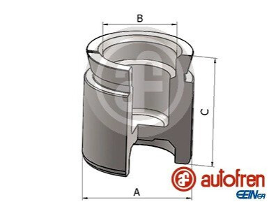 Поршень супорта (переднього) Audi 100 91-94 (49x60mm) (Ate) AUTOFREN D025861 (фото 1)