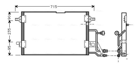 Радіатор кодиціонера AVA COOLING AI 5116