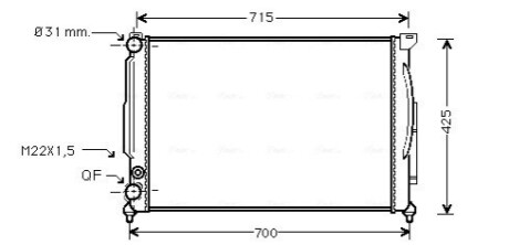 Автозапчастина AVA COOLING AIA2105