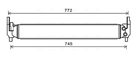 Радиатор, охлаждения дивгателя AVA COOLING AIA 2346